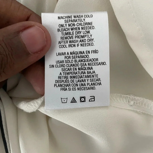 Metaphore Shirt Women’s button up ivory Size S office career office workwear - Picture 4 of 4